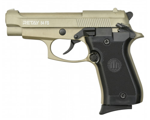 СХП Охолощенный пистолет Retay Mod 84 Beretta 84FS, кал. 9 мм, сатин