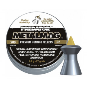 Пули JSB Predator Metalmag 5,5 мм, 1,1 грамма, 200 штук